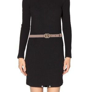 Gucci Double G belt with pearls brown 80•35 size M